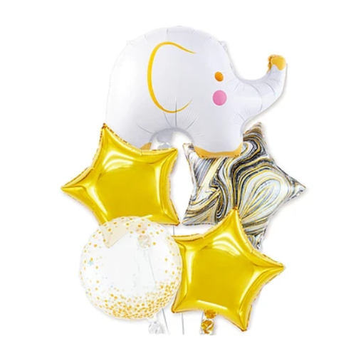 Set De Globos Elefante Blanco 5 Pcs-0