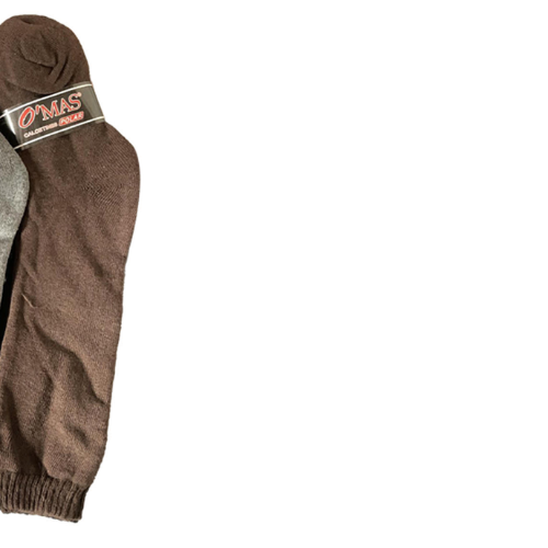 Calcetines De Hombre Corte Alto Con Puños Con Polar 12 Unid-0