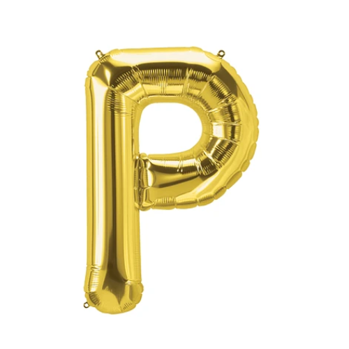 Globo Letra P Oro 16 Pulgadas-0