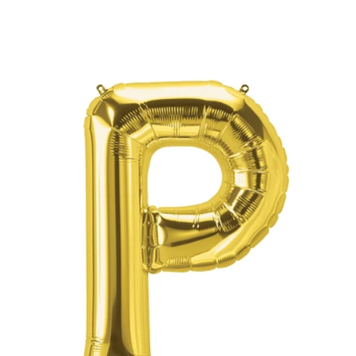 Globo Letra P Oro 16 Pulgadas-1