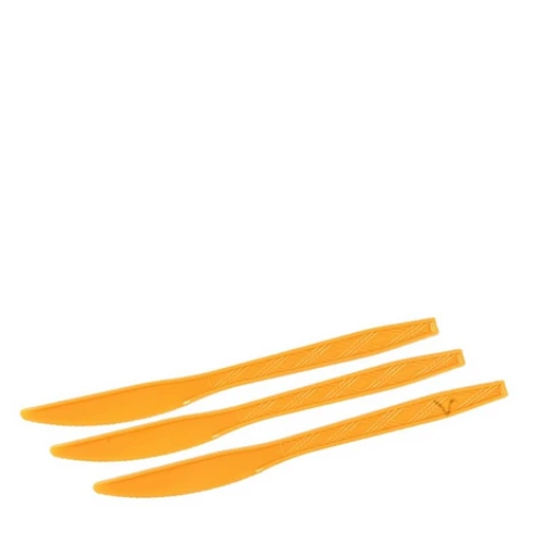 Cuchillos Plásticos Color Corado 12pcs 17cm-1