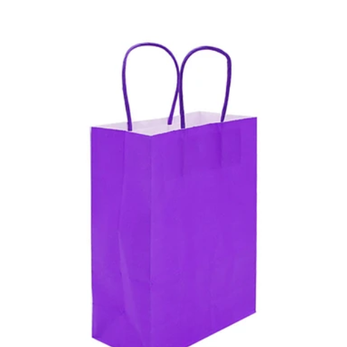 Bolsa De Papel Mediana Morada-1