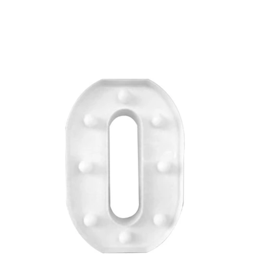 Letra Con Luz Led O Color Blanco-1