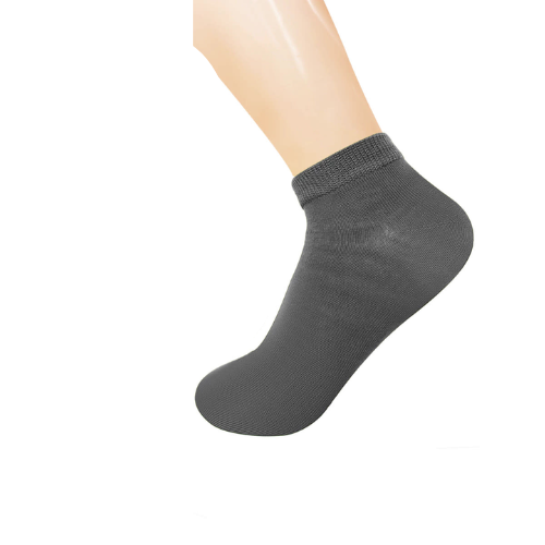 Calcetines De Hombre Corte Tobillo Color Negro 12 Unid-0