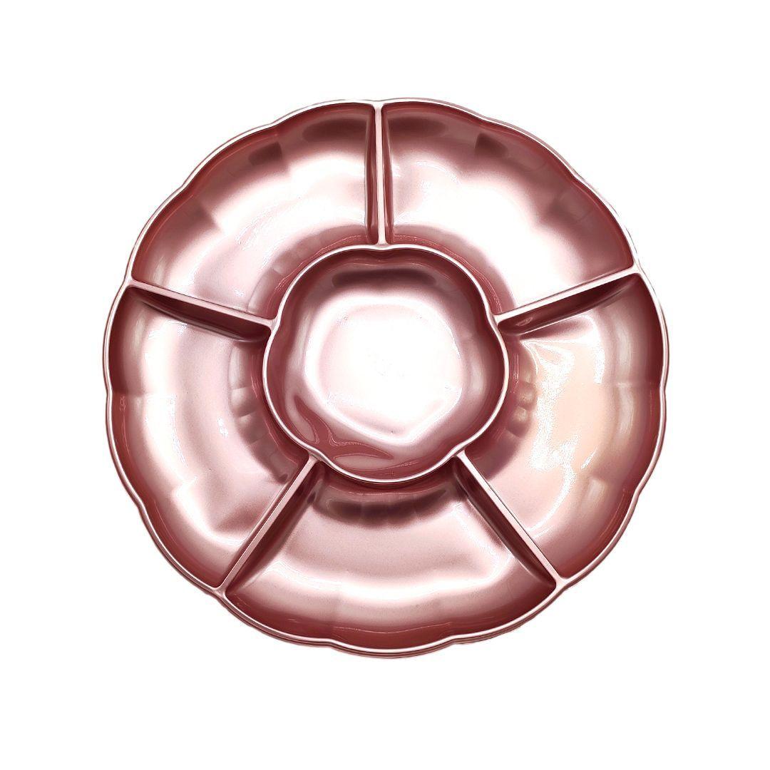 BANDEJA 6 ESPACIOS ROSE GOLD X3 UNI-2