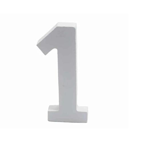 Numero De Madera 1 Blanco-0