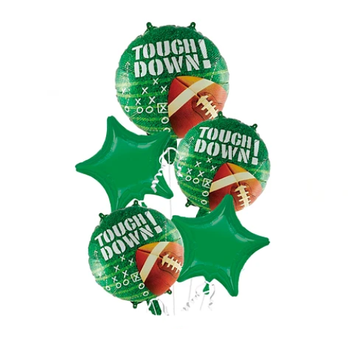 Set De Globos Metalizados Futbol Americano 5Pcs-0