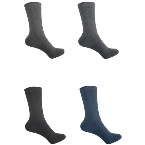Calcetines De Hombre Corte Medio 12 Unid-1