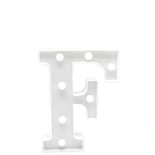 Letra Con Luz Led F Color Blanco-1