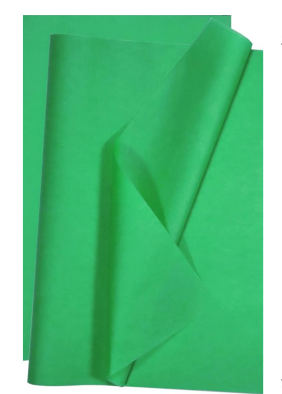 PAPEL SEDA VERDE ESMERALDA PAQUETE 12-0