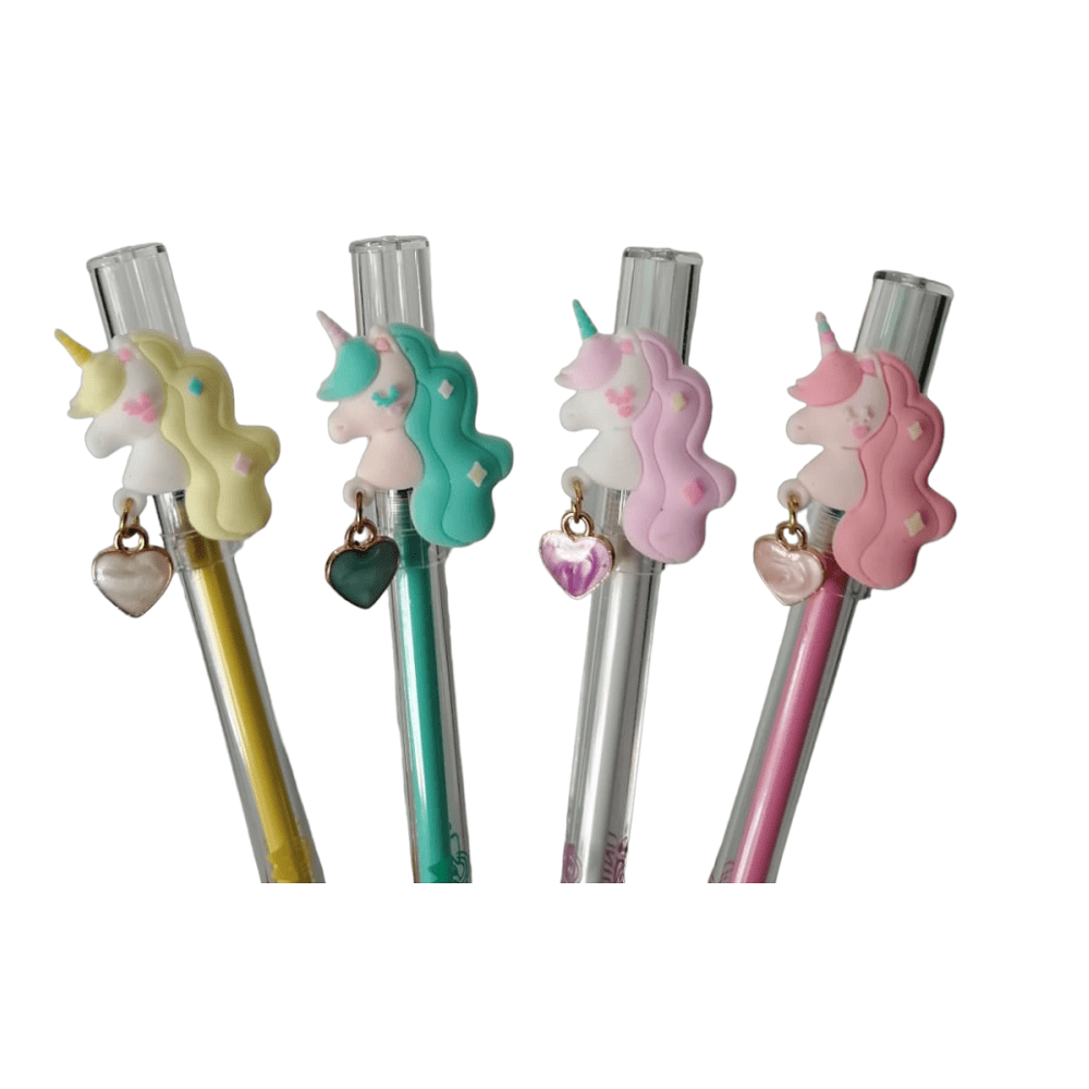 DISPLAY 24PCS BOLIGRAFOS BORRABLES UNICORN SQUAD.-0