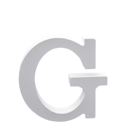 Letra De Madera G 11 cm Blanco-1