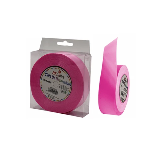 Cinta De Regalo Rosa Rollo 3cmx50-0