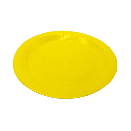 Plato De Ccarton Amarillo 18cm 6PCS-0