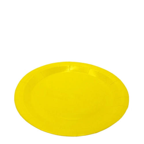 Plato De Ccarton Amarillo 18cm 6PCS-1