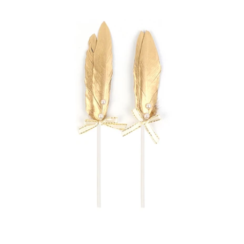 Topper De Plumas 2pcs 4x16cm Color Aleatorio-0