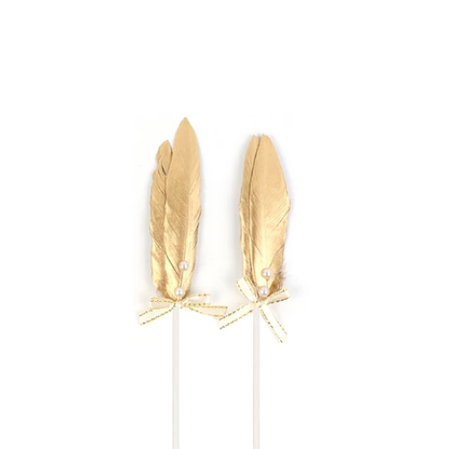 Topper De Plumas 2pcs 4x16cm Color Aleatorio-1