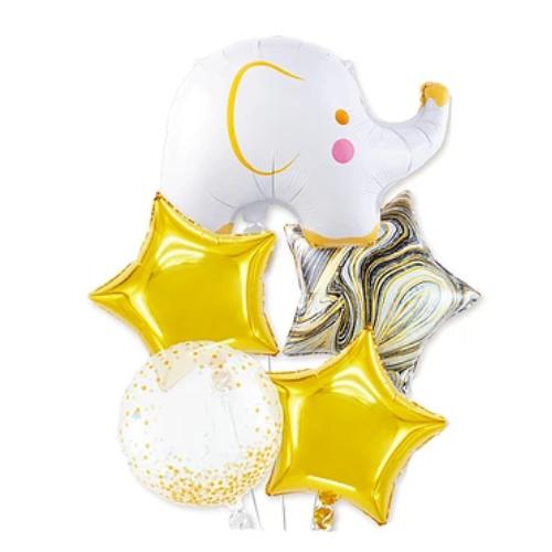 Set De Globos Elefante Blanco 5Pcs-0