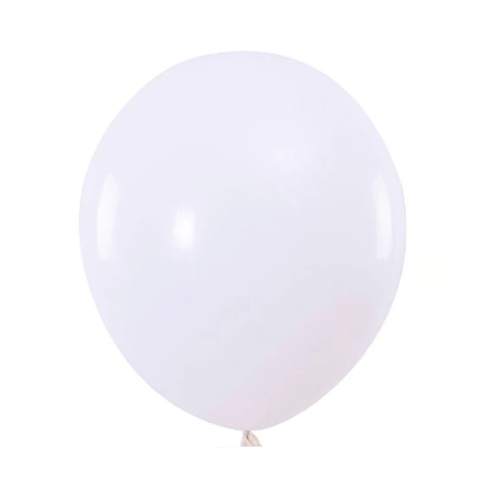 Globos De Látex Blanco Mate 100Pcs 23Cm-0