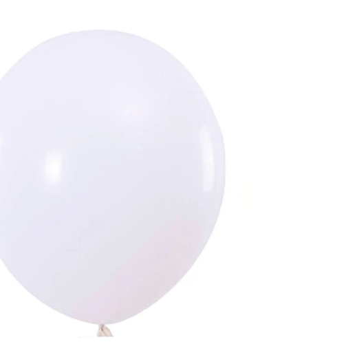 Globos De Látex Blanco Mate 100Pcs 23Cm-1