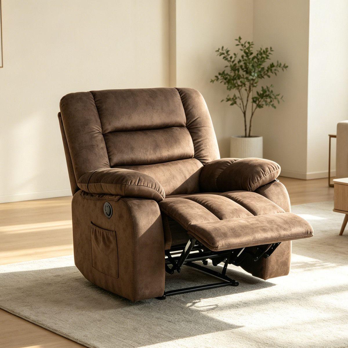 Sillon bergere Hemingway masajeador 8 puntos calor lumbar-9