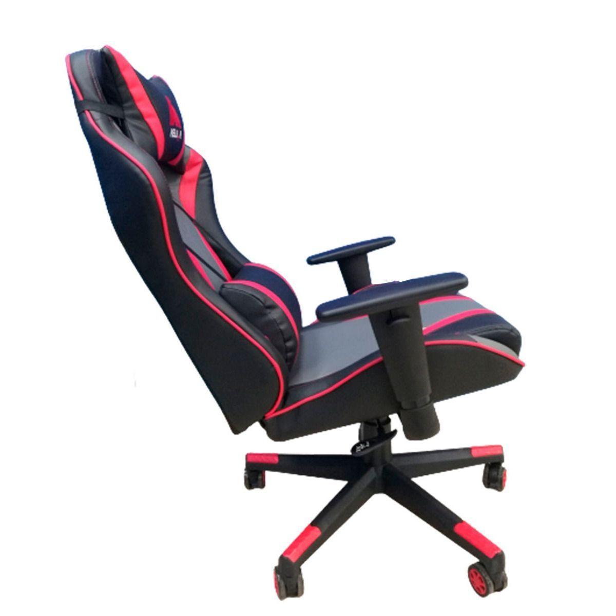 Silla Gamer Apex doble soporte ecocuero negro y rojo-2