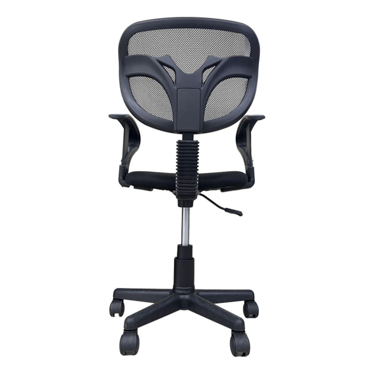 Silla Ejecutiva Sterling compacta con malla y espuma negra-1