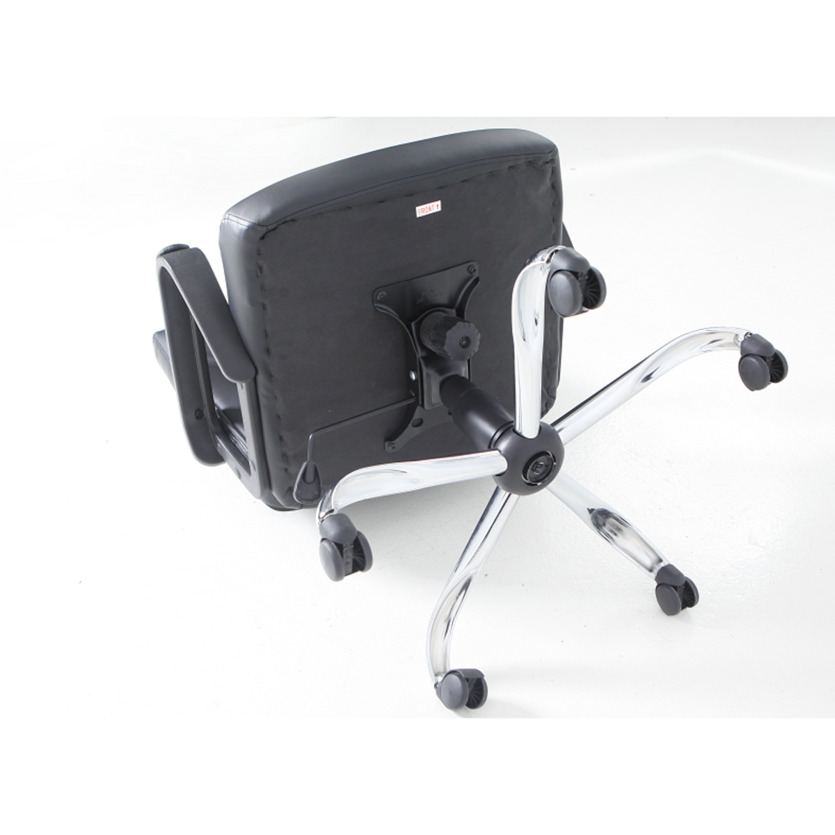 Silla Ejecutiva Hamilton respaldo alto y mecedora ecocuero negro-5