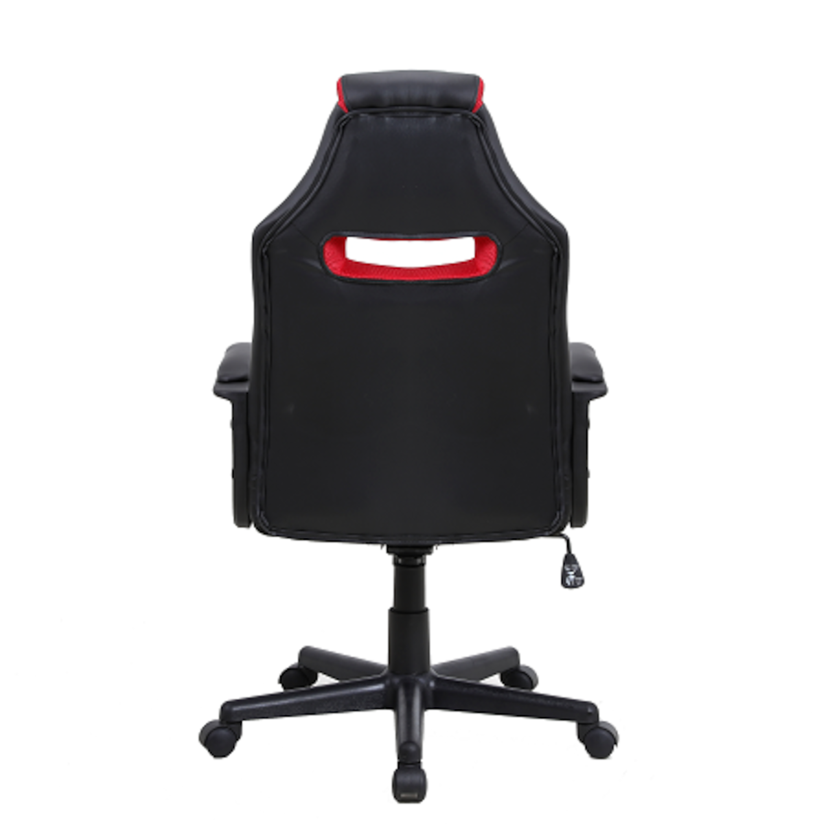 Silla Gamer Ignite mecedora malla y ecocuero negro y rojo-7
