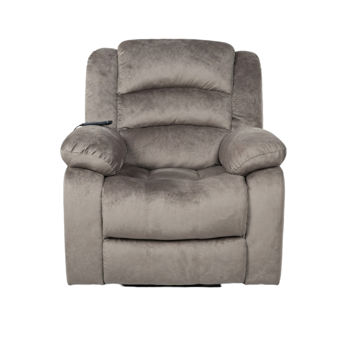 Bergere masajeador con calor Musil 8 puntos microfibra cafe grisaceo-3