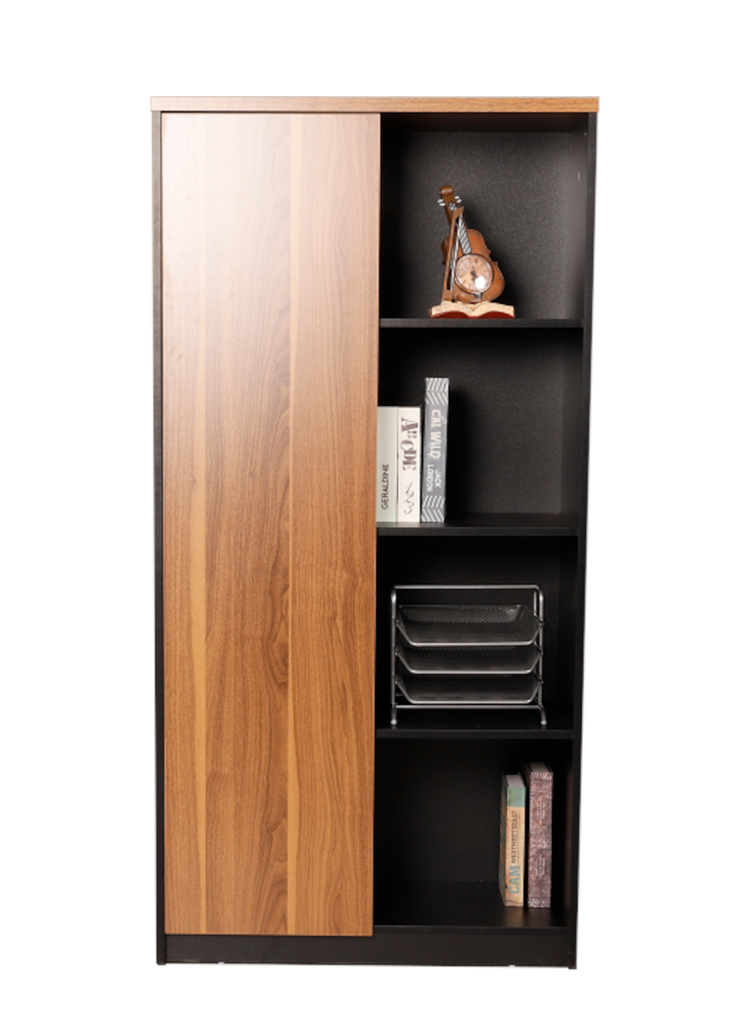Archivero biblioteca Versa de 2 módulos con puertas intercambiables-2
