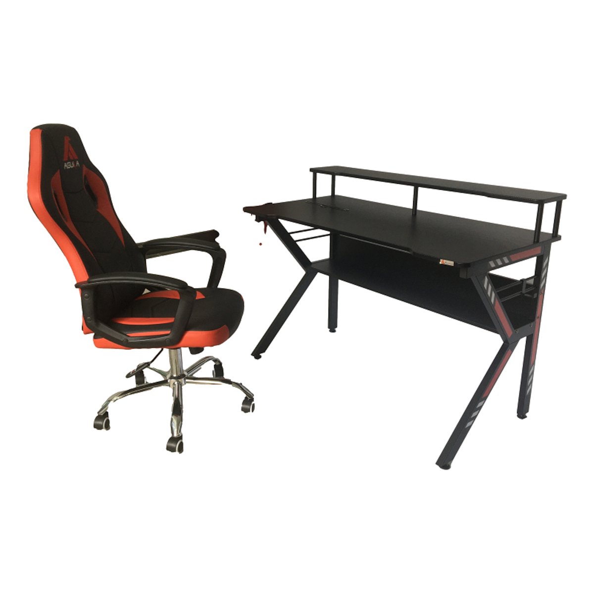 Escritorio Gamer Dual Pro S1945 con accesorios negro-3