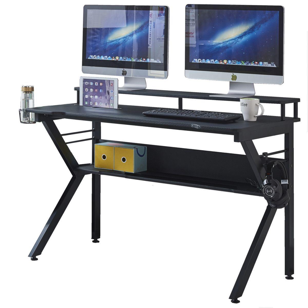 Escritorio Gamer Dual Pro S1945 con accesorios negro-2