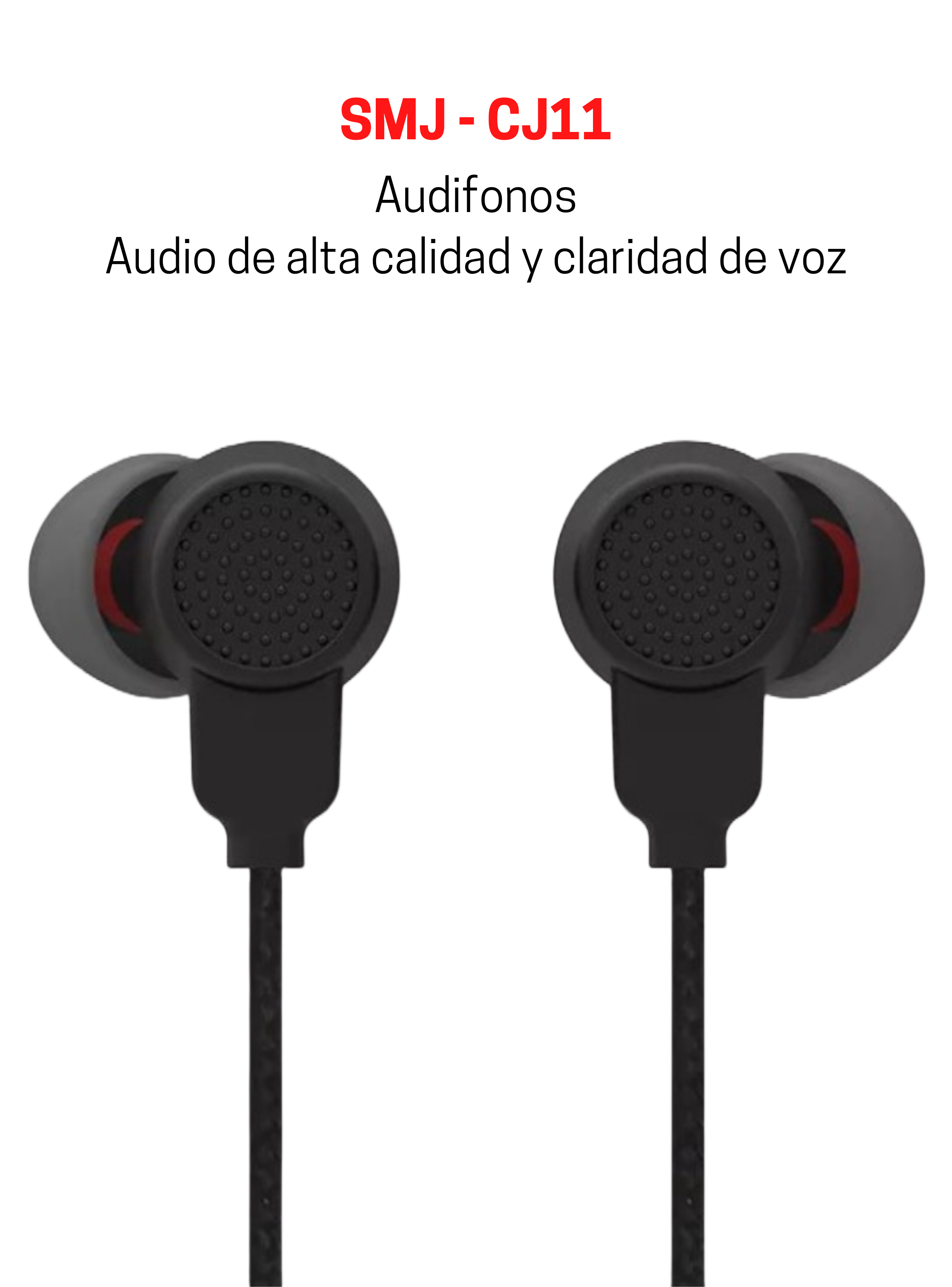 Audifonos in-ear  jack 3.5mm Negro-3