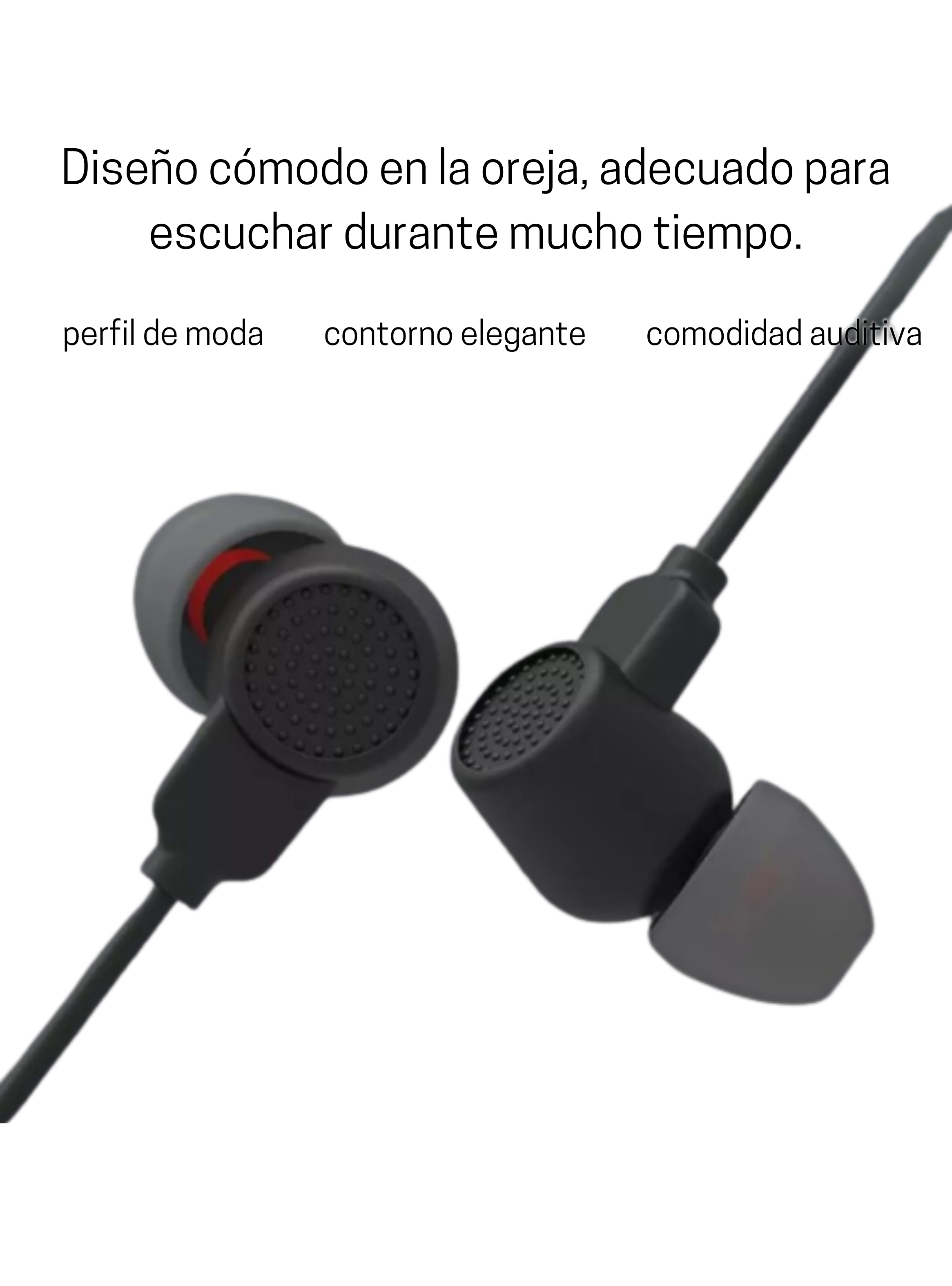 Audifonos in-ear  jack 3.5mm Negro-4