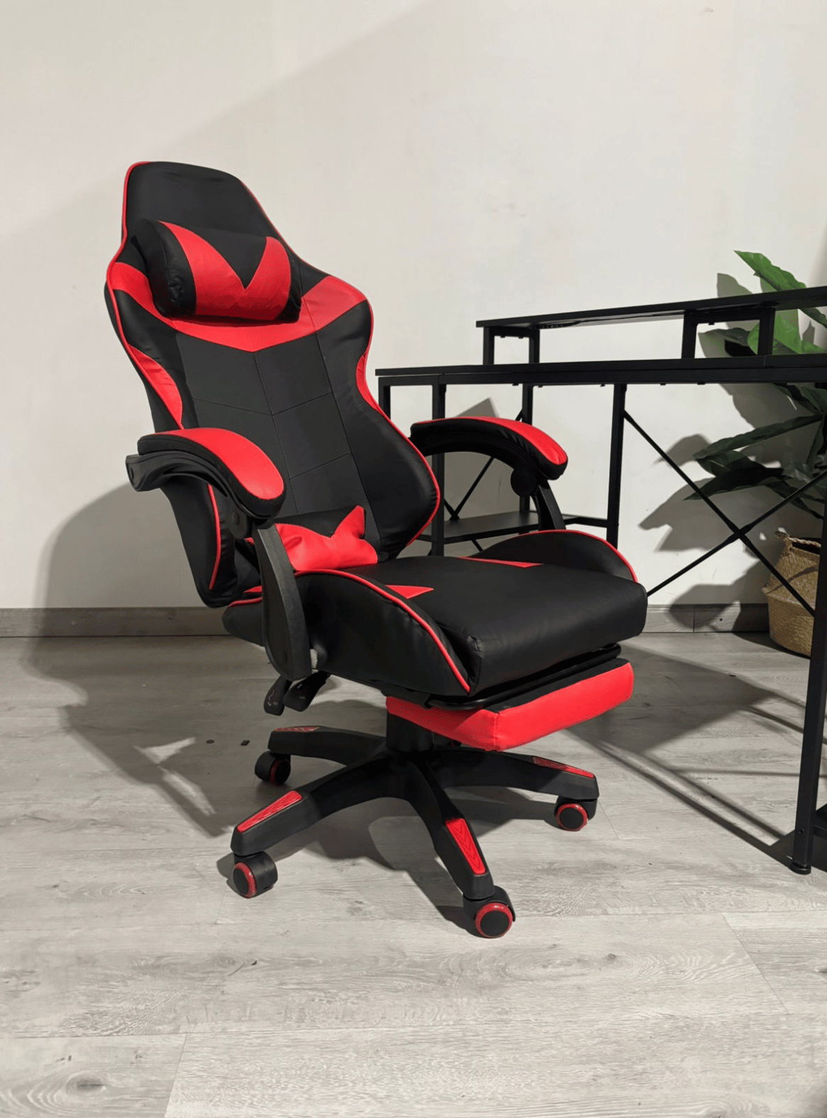 Silla Gamer Ergonomica con Reposapies Retractil y Altura Ajustable Redline-7