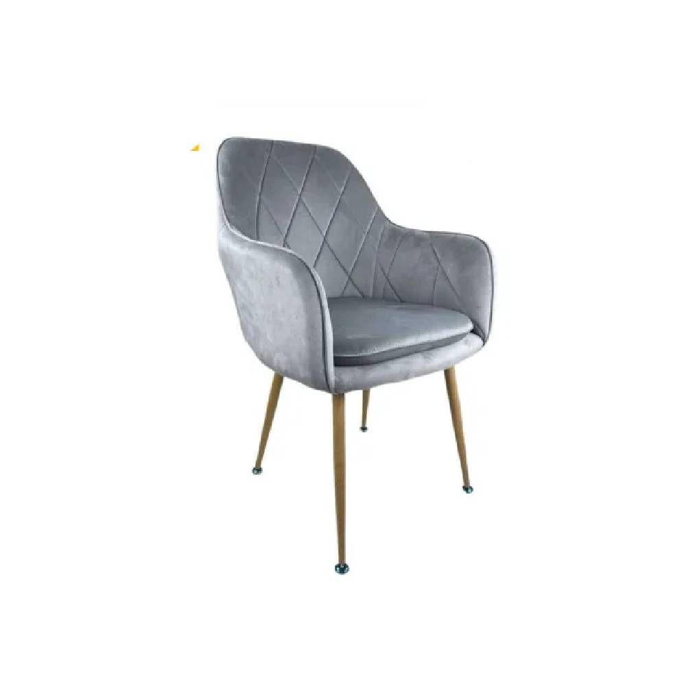 Pack 2 Sitial Poltrona Diamante Gris Patas Simil Madera-0