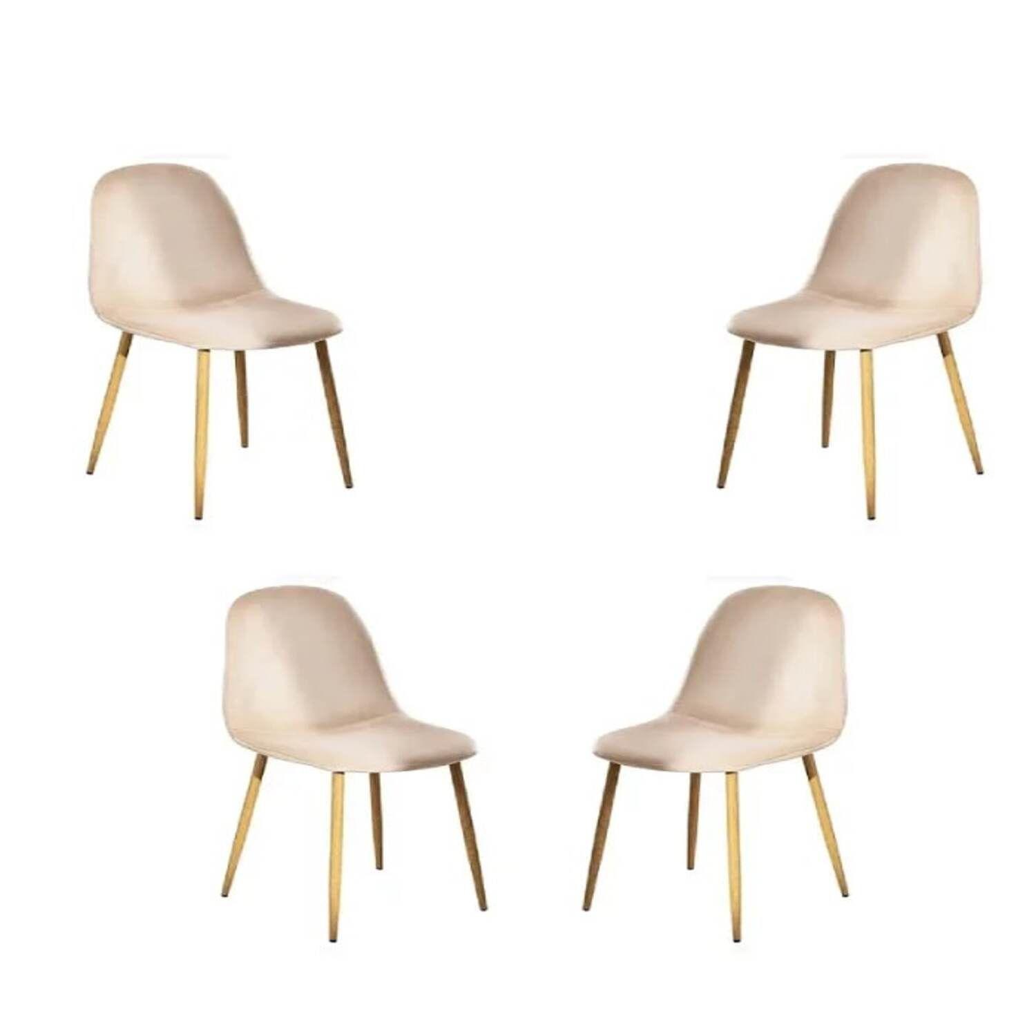 Comedor Paris Redondo Para 4 Personas 100cm Beige-1