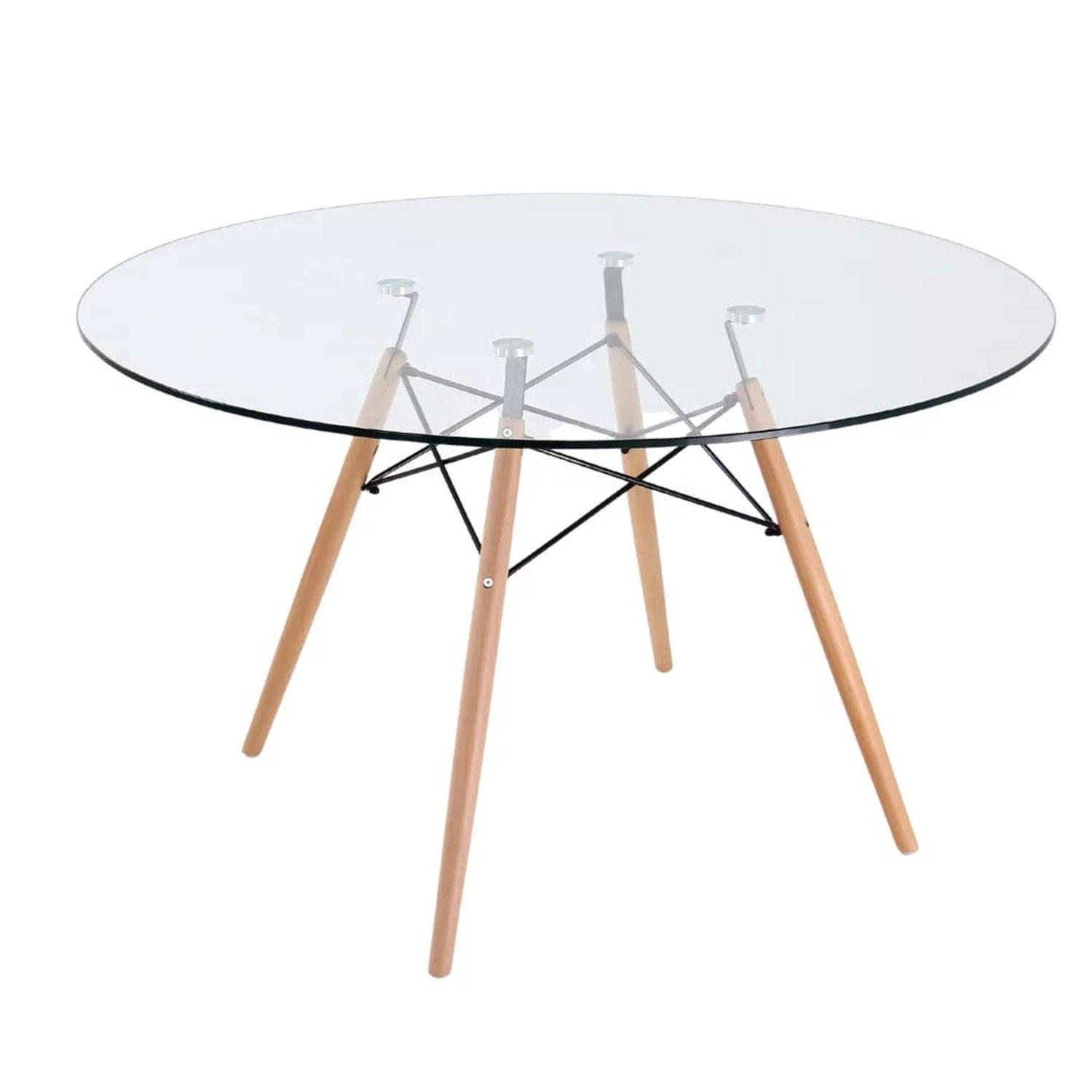 Comedor Paris Redondo Para 4 Personas 100cm Beige-2