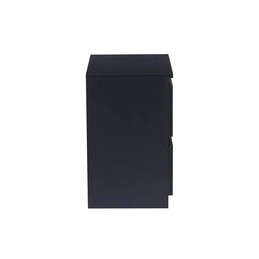 Velador Cajón doble Minimalista oscuro-3