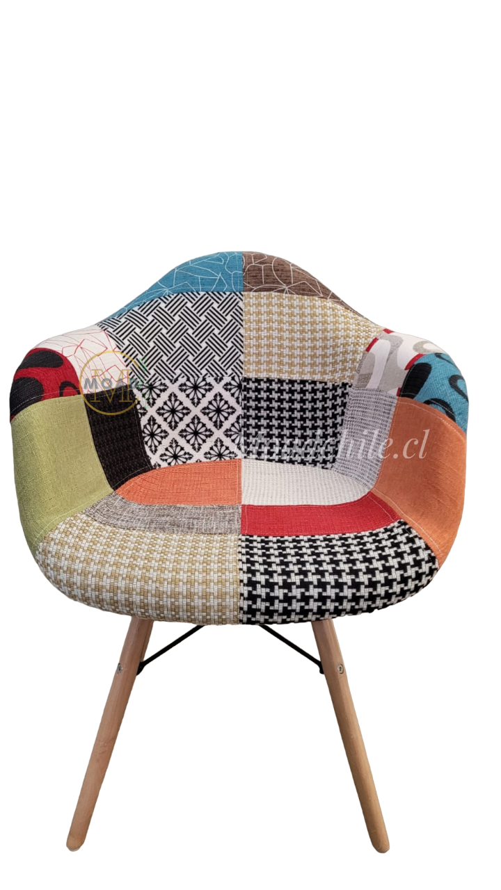 Butaca Eames Patchwork Naranja-0