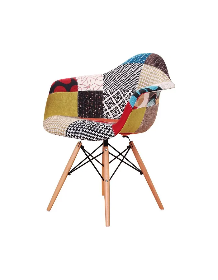 Butaca Eames Patchwork Naranja-1