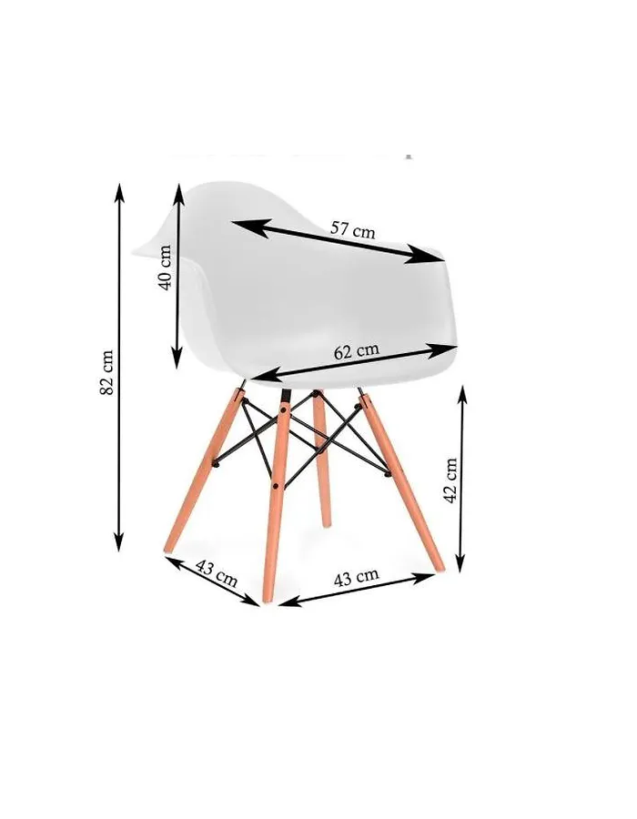 Butaca Eames Patchwork Naranja-2