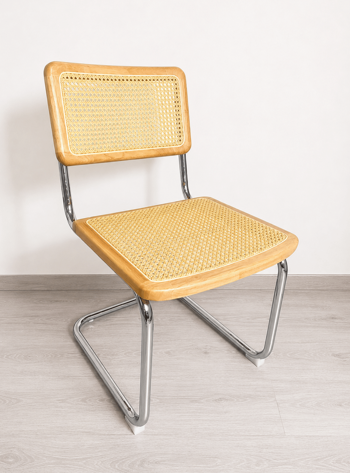 Sillas de Comedor Ratan Natural Madera y Acero Estilo Nordico Breuer-2