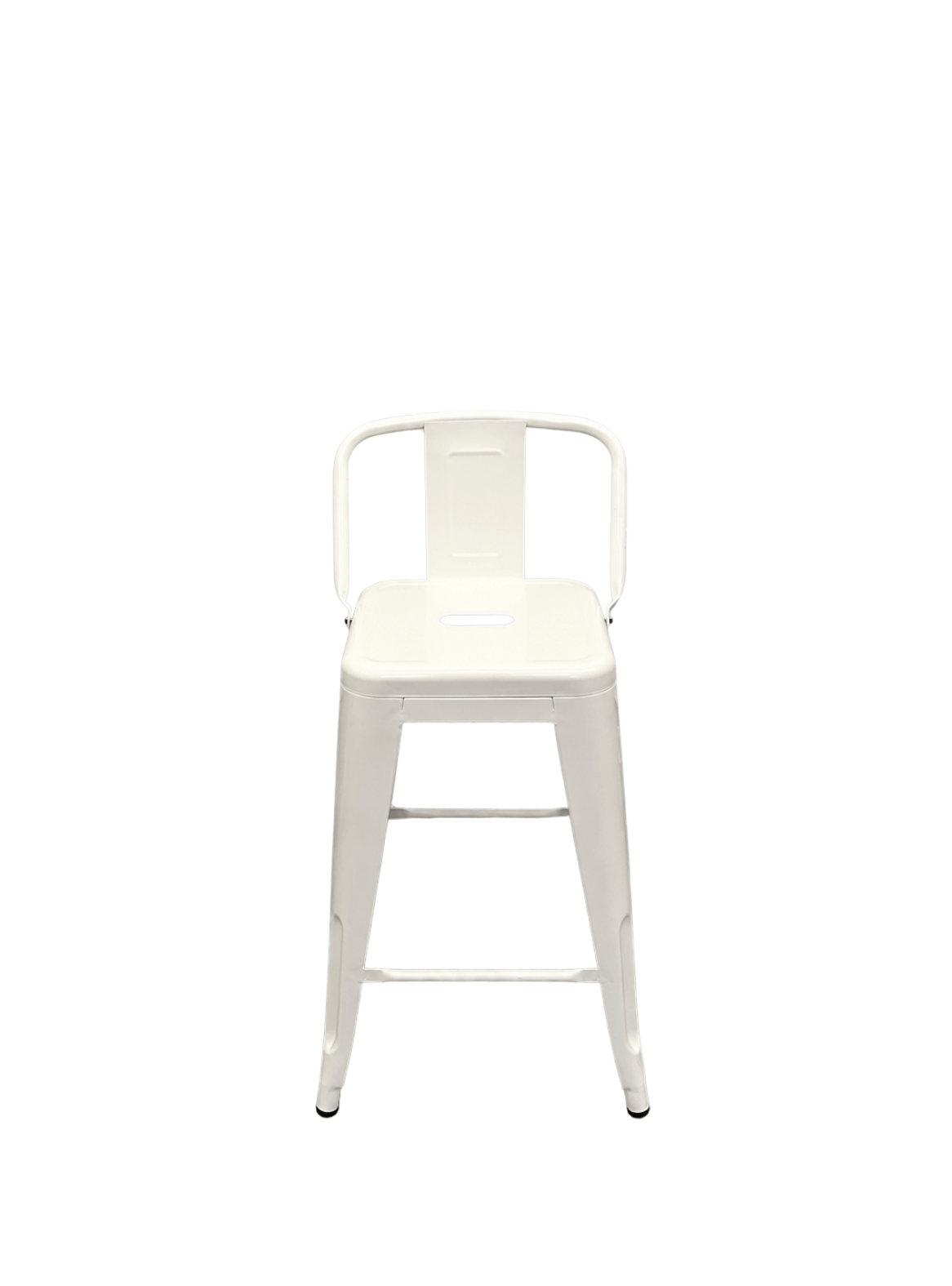 Taburete Tolix 77cm con Respaldo Piso Bar Industrial de Acero para quincho bar-0
