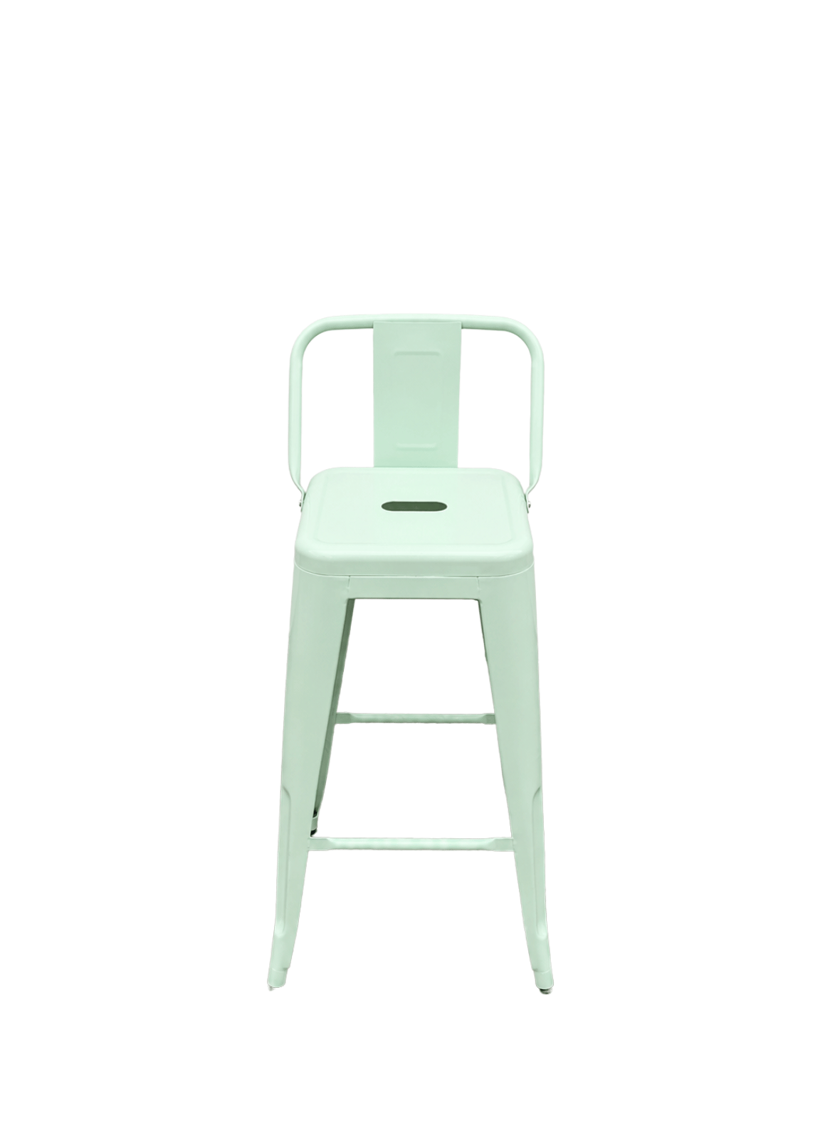 Taburete Tolix 77cm con Respaldo Piso Bar Industrial de Acero para quincho bar-0