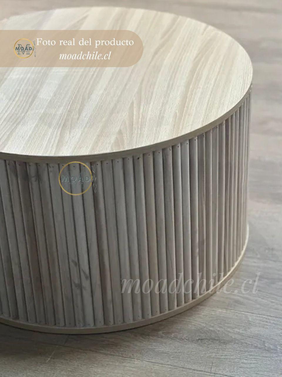 Mesa de centro redonda Tirsa Natural-2