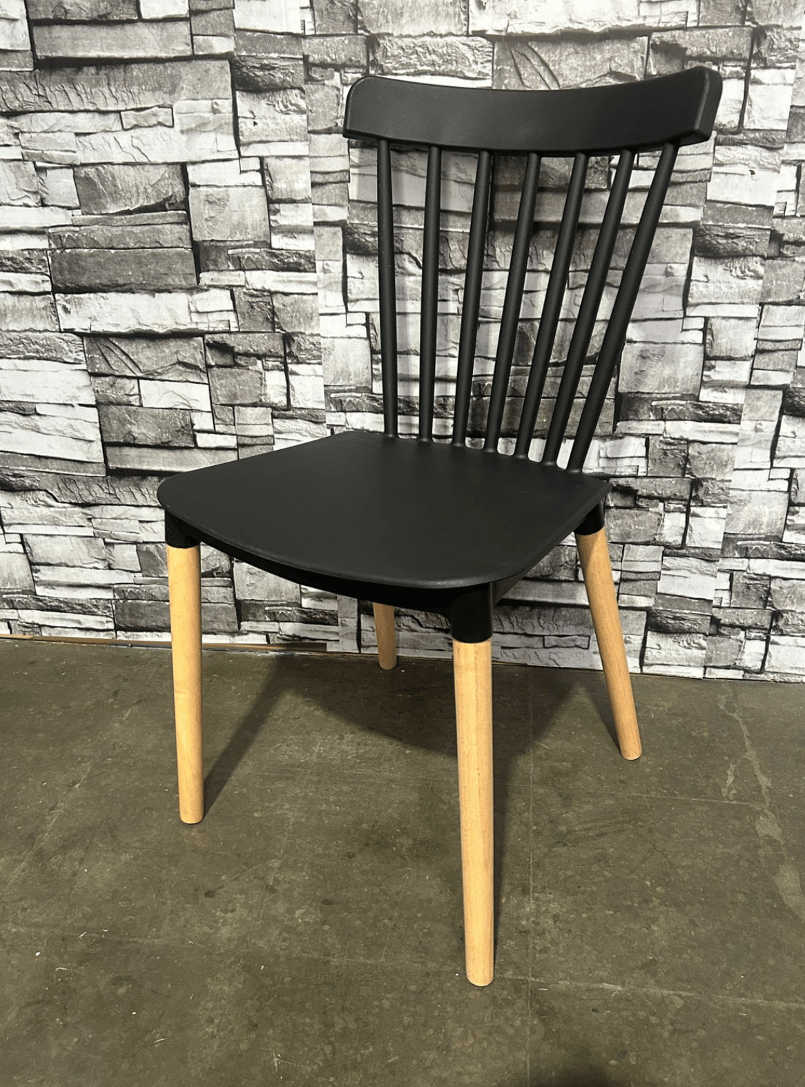 Pack 6 Sillas de Comedor Windsor N rdica de Polipropileno con Patas de Madera-1