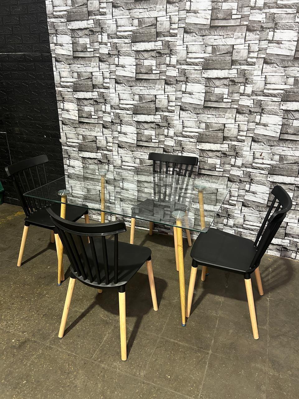 Pack 6 Sillas de Comedor Windsor N rdica de Polipropileno con Patas de Madera-2