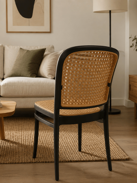 Silla de Comedor resistente a exteriores apilable Lombardia-6